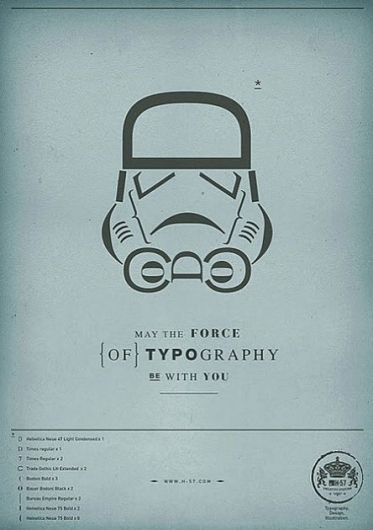 May the force of Typography be with you